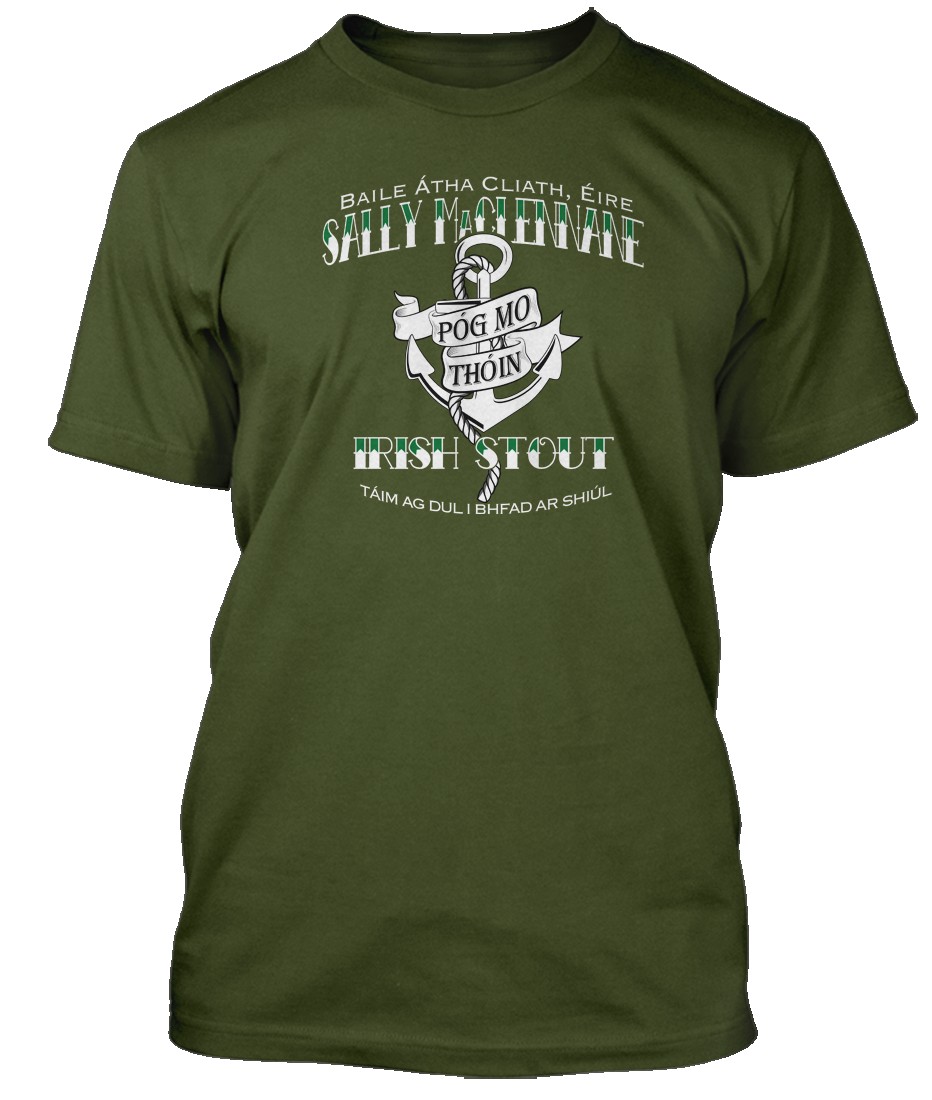 Pogues Sally MacLennane Stout Pog Mo Thoin inspired, Men's T-Shirt | eBay