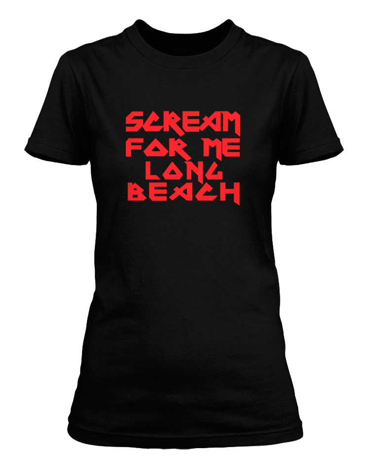 Iron Maiden Live After Death Scream For Me Long Beach T-shirt, Womens