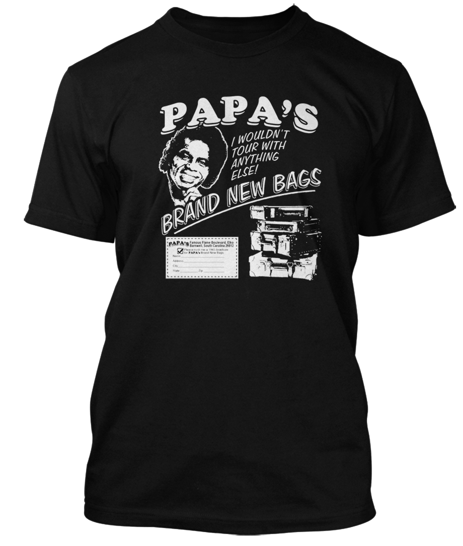 James Brown inspired Papas Got A Brand New Bag  soul funk T-shirt, Mens