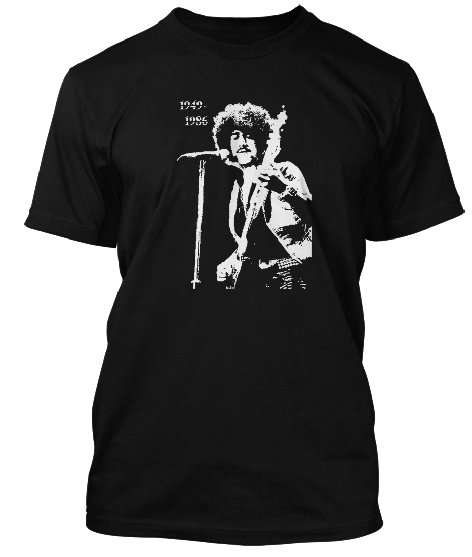 thin lizzy phil lynott t shirt